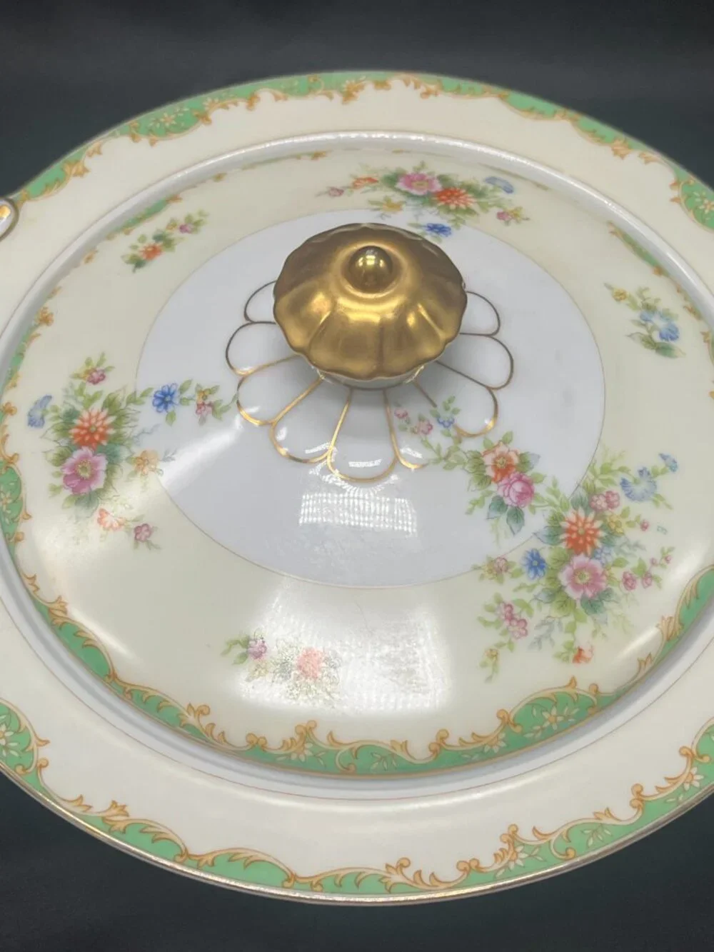 Vtg Noritake Empress China Japan Porcelain Round Covered Vegetable Serving Bowl